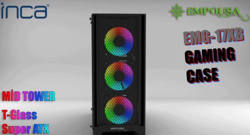 EMPOUSA EMG-17XB 4X120MM FAN RGB + Gaming ATX PSU YOK KUMAND VAR